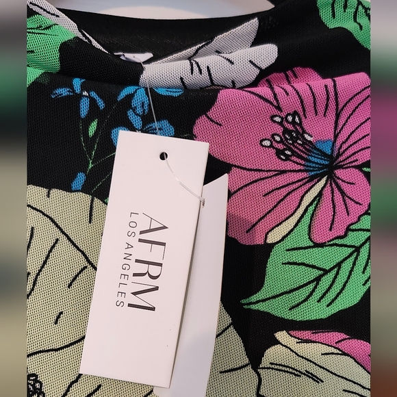 Juniors AFRM Los Angeles Limelight Bloom Blouse in Size S/P - Picture 7 of 9